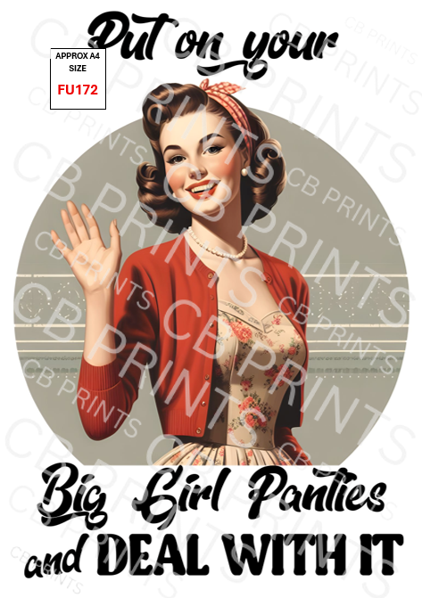 Funny Decoupage Print FU172 | Mulberry Paper