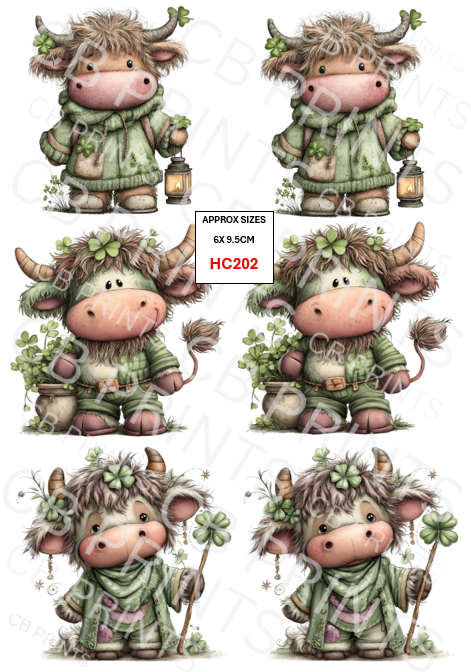 Highland Cow Decoupage Print HC202 | Mulberry Paper