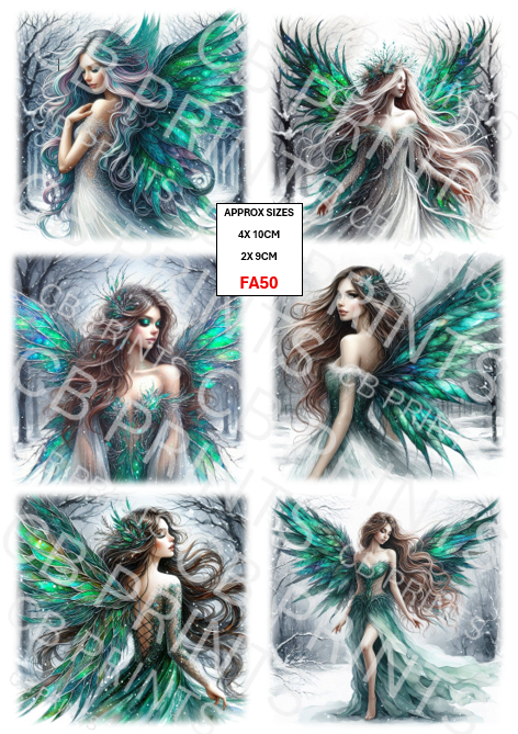 Fairy Decoupage Print FA50 | Mulberry Paper