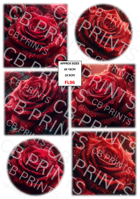 Floral Decoupage Print FL96 | Mulberry Paper