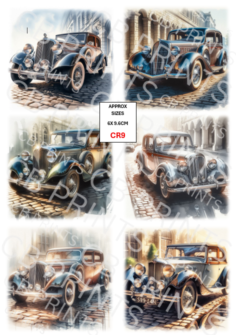 Car Decoupage Print CR9 | Mulberry Paper