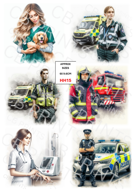 Job Professions Decoupage Paper Print HH15 – Mulberry Paper