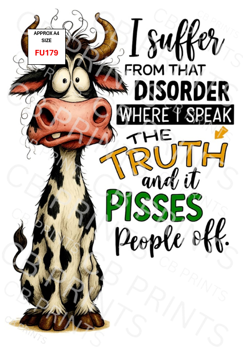 Funny Decoupage Print FU179 | Mulberry Paper
