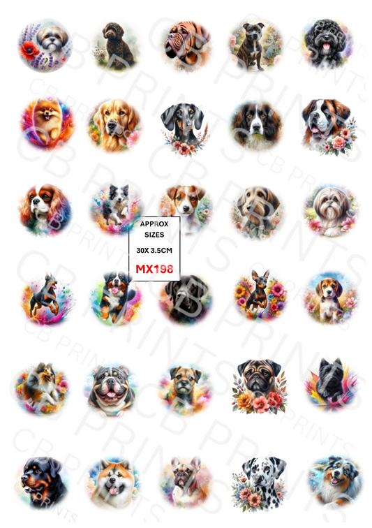 Mixed Animal Decoupage Print MX198 | Mulberry Paper