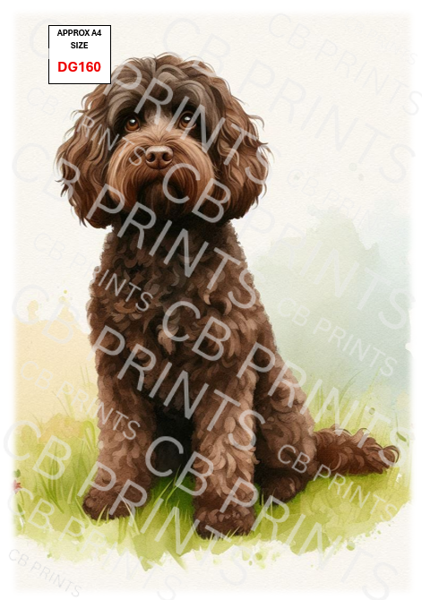 Dog Decoupage Print DG160 | Mulberry Paper