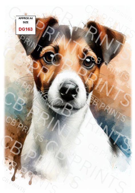 Dog Decoupage Print DG163 | Mulberry Paper