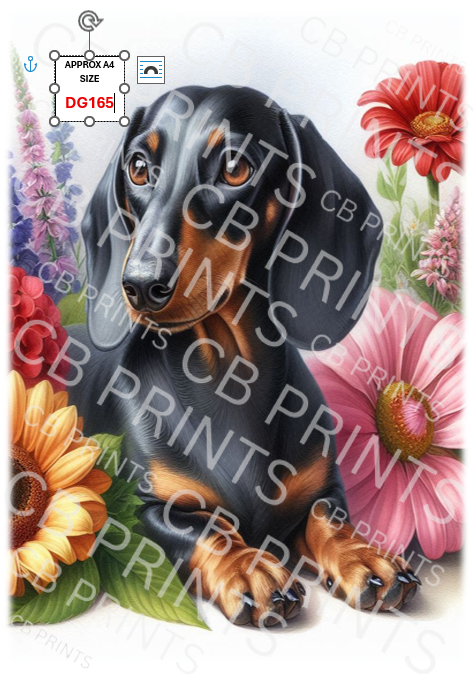 Dog Decoupage Print DG165 | Mulberry Paper