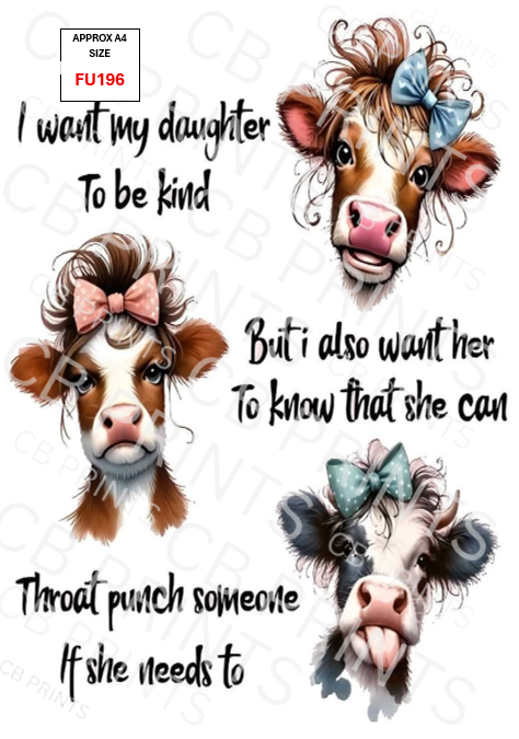 Funny Decoupage Print FU196 | Mulberry Paper