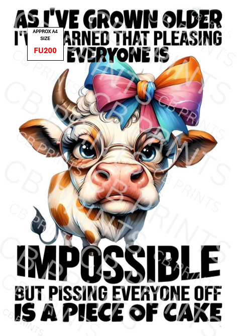 Funny Decoupage Print FU200 | Mulberry Paper