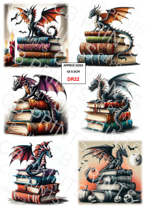 Dragon Decoupage Paper Print DR22 – Mulberry Paper