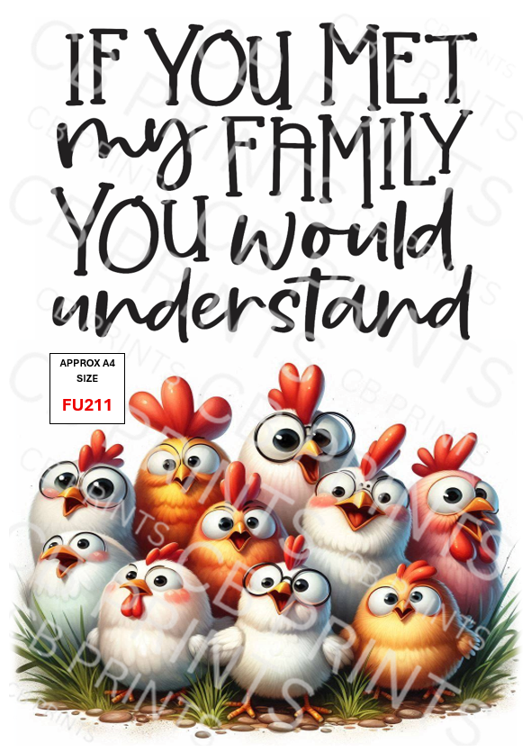 Funny Decoupage Print FU211 | Mulberry Paper