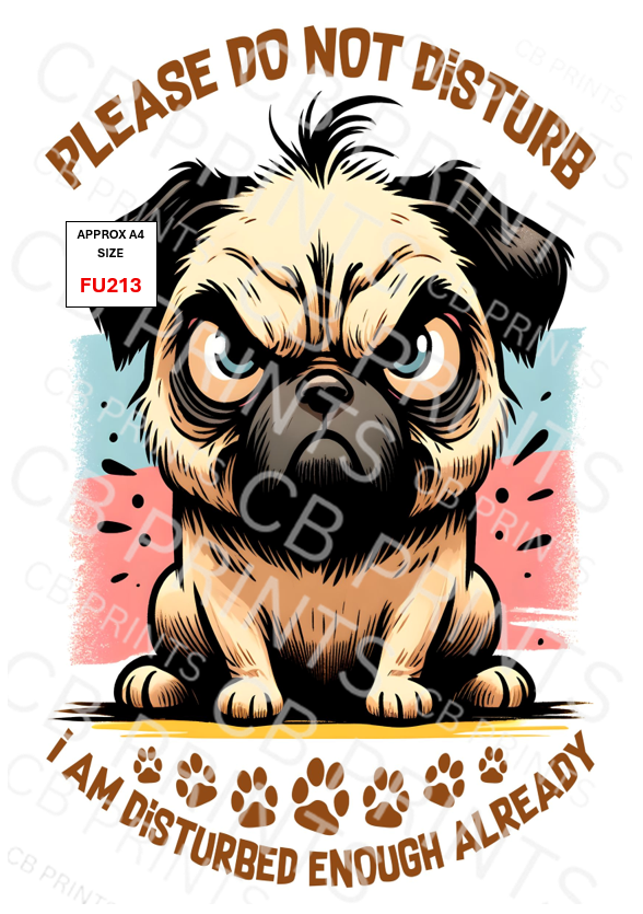 Funny Decoupage Print FU213 | Mulberry Paper
