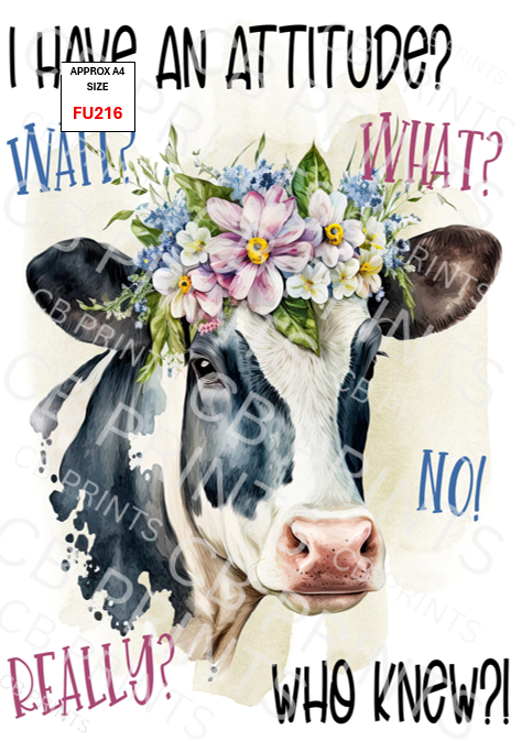 Funny Decoupage Print FU216 | Mulberry Paper