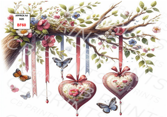 Butterfly Decoupage Paper Print BF60 – Mulberry Paper