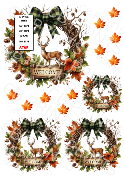 Stag Decoupage Print ST95 | Mulberry Paper