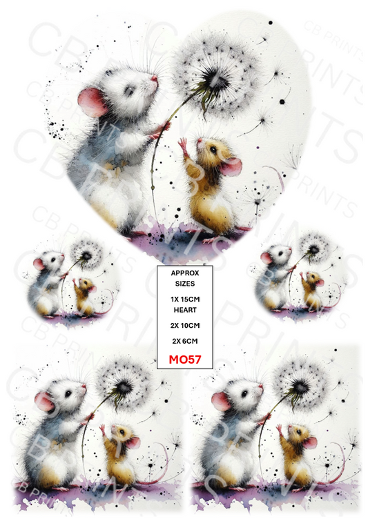 Mouse Decoupage Paper MO57 – Mulberry Paper Print