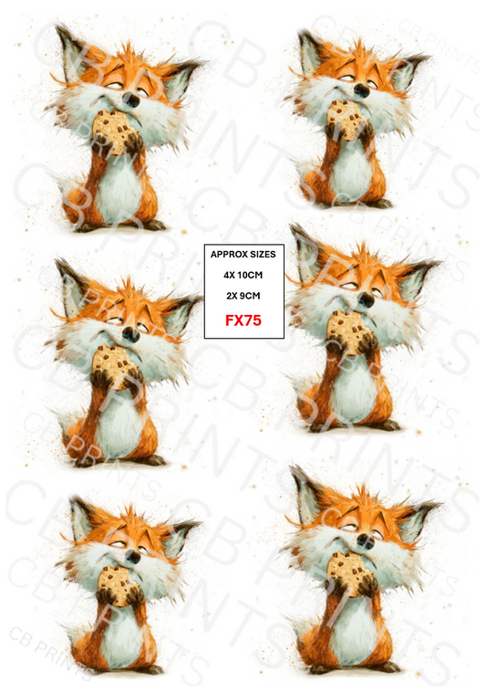 Fox Decoupage Print FX75 | Mulberry Paper