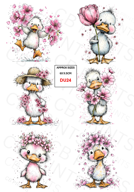 Duck Decoupage Paper DU24 – Mulberry Paper Print