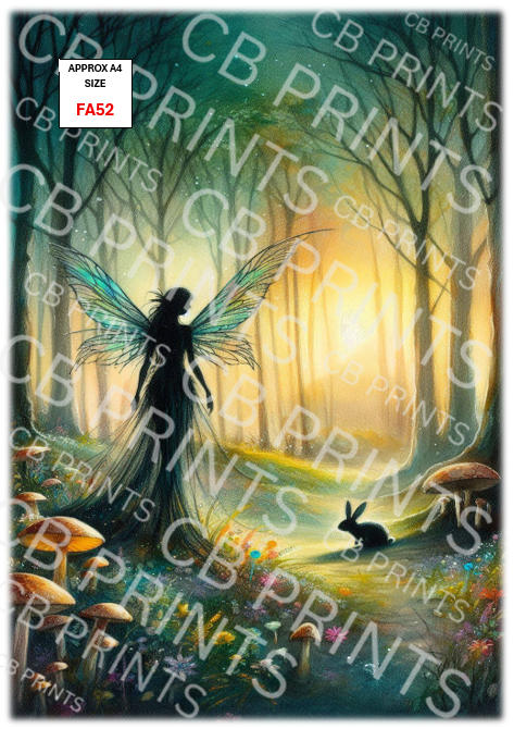 Fairy Decoupage Print FA52 | Mulberry Paper