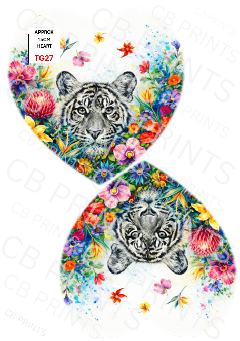 Tiger Decoupage Print TG27 | Mulberry Paper