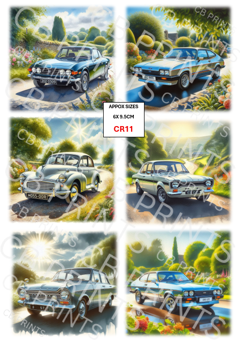 Car Decoupage Print CA11 | Mulberry Paper