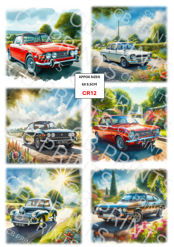 Car Decoupage Print CA12 | Mulberry Paper