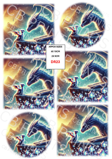 Dragon Decoupage Paper Print DR23 – Mulberry Paper
