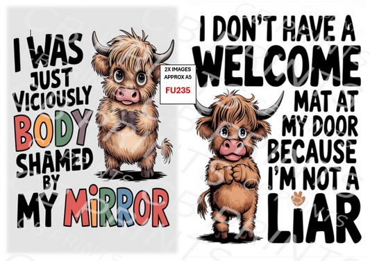 Funny Decoupage Print FU235 | Mulberry Paper