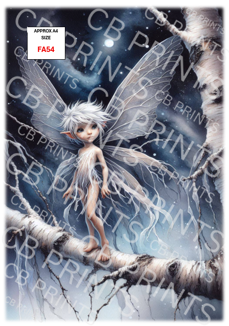 Fairy Decoupage Print FA54 | Mulberry Paper