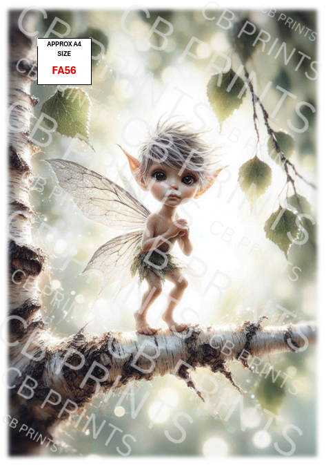 Fairy Decoupage Print FA56 | Mulberry Paper