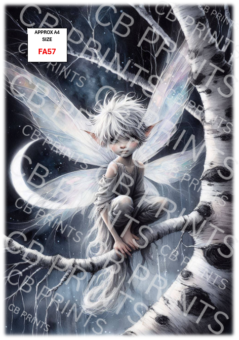 Fairy Decoupage Print FA57 | Mulberry Paper