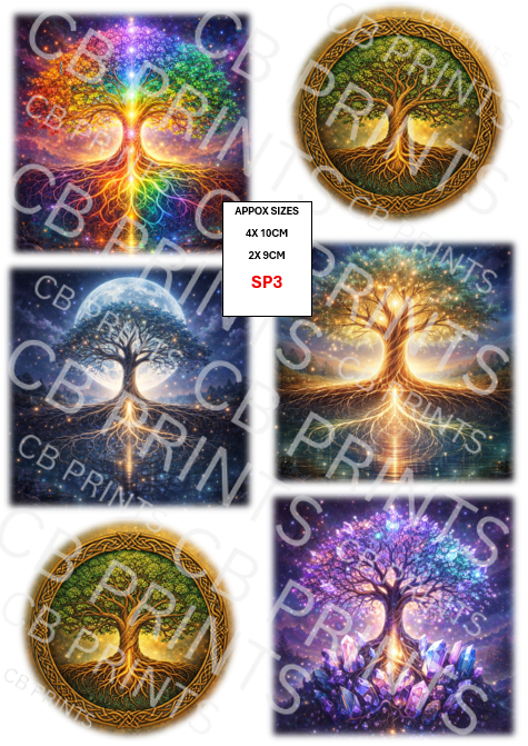Spiritual Decoupage Paper Print SP3 – Mulberry Paper