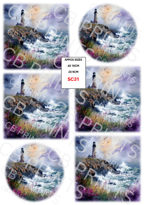 Scenic Decoupage Print SC31 | Mulberry Paper