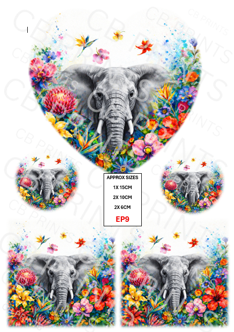 Elephant Decoupage Paper EP9 – Mulberry Paper Print