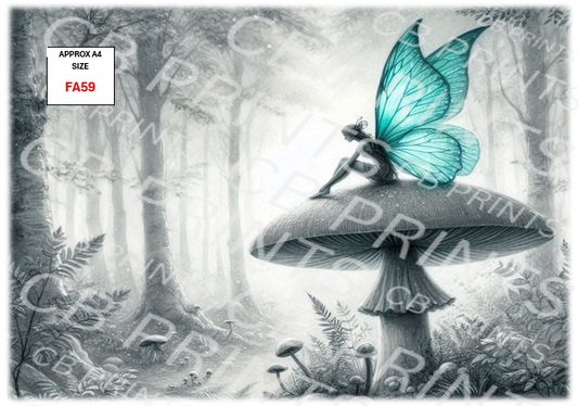Fairy Decoupage Print FA59 | Mulberry Paper