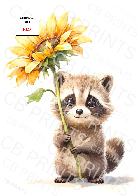 Racoon Decoupage Paper RC7 – Mulberry Paper Print