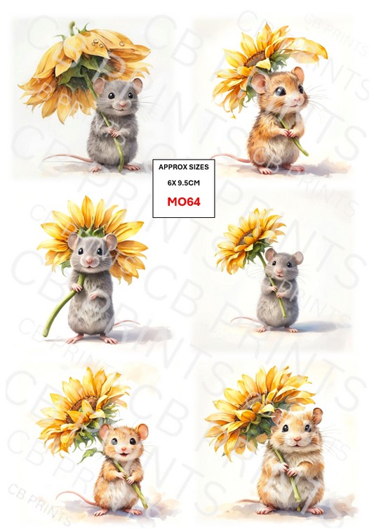 Mouse Decoupage Paper MO64 – Mulberry Paper Print