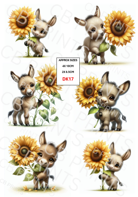 Donkey Decoupage Paper DK17 – Mulberry Paper Print
