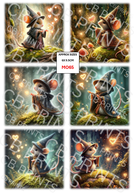 Mouse Decoupage Paper MO65 – Mulberry Paper Print