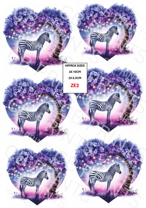 Zebra Decoupage Paper ZE2 – Mulberry Paper Print