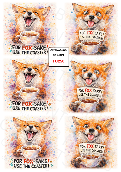 Funny Decoupage Print FU250 | Mulberry Paper