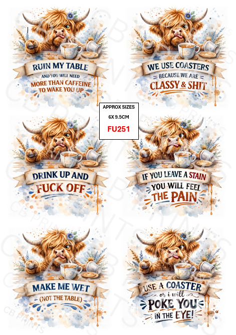 Funny Decoupage Print FU251 | Mulberry Paper