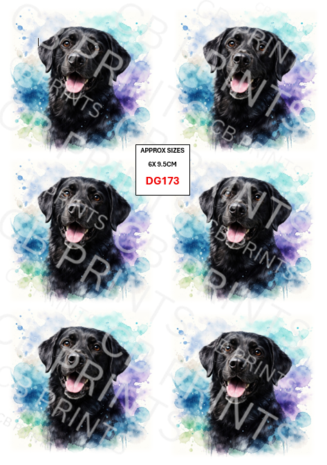 Labrador Dog Decoupage Print DG173 | Mulberry Paper