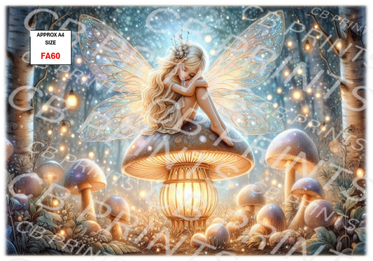 Fairy Decoupage Print FA60 | Mulberry Paper