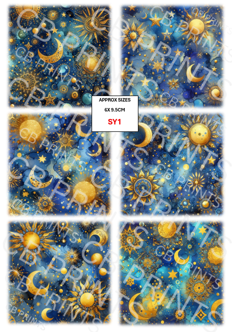 Galaxy Decoupage Paper SY1 – Mulberry Paper Print