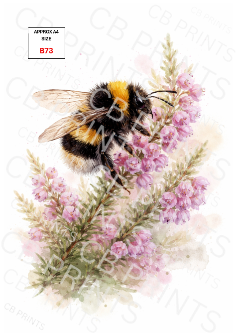 Bee Decoupage Print B73 | Mulberry Paper