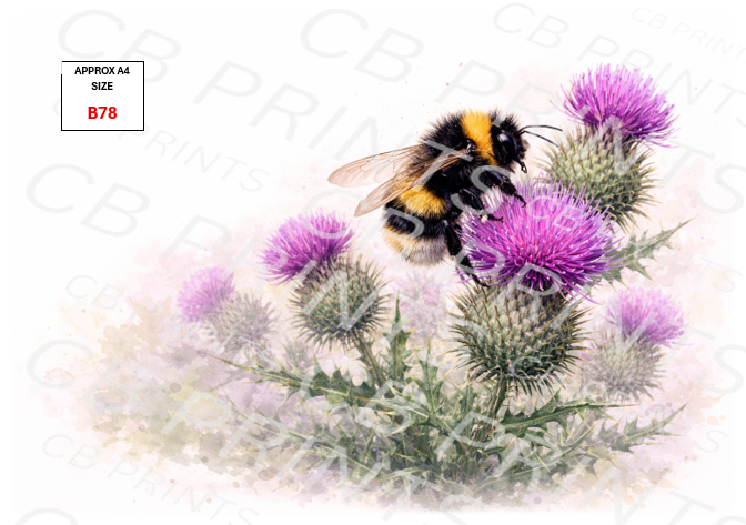 Bee Decoupage Print B78 | Mulberry Paper