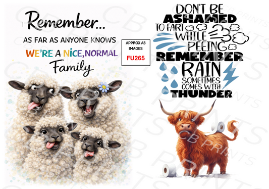 Funny Decoupage Print FU265 | Mulberry Paper