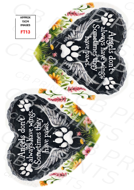 Pet Remembrance Decoupage Print FT13 | Mulberry Paper