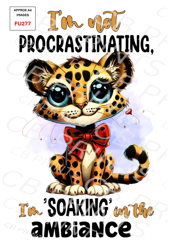 Funny Decoupage Print FU277 | Mulberry Paper
